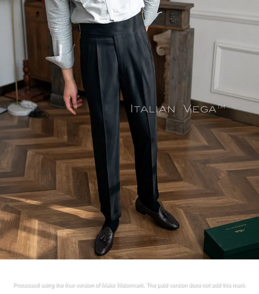 Classic Buckle Gurkha Pants by Italian Vega™