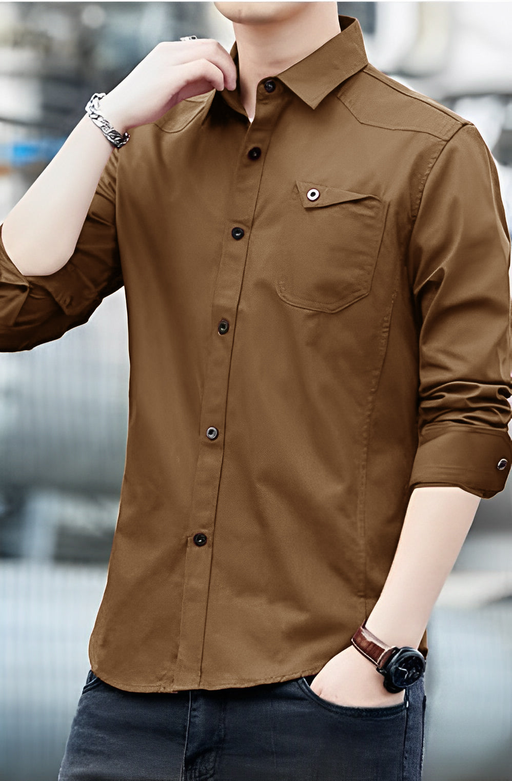 Italian Vega Premium RFD Brown Shirt