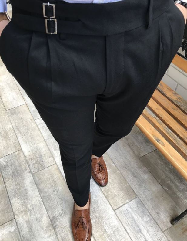 gurkha pants black