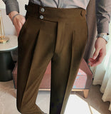Brown Signature Buttoned Gurkha Pant by Italian Vega®