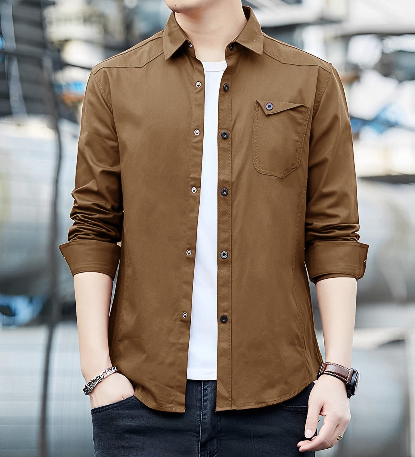 Italian Vega Premium RFD Brown Shirt