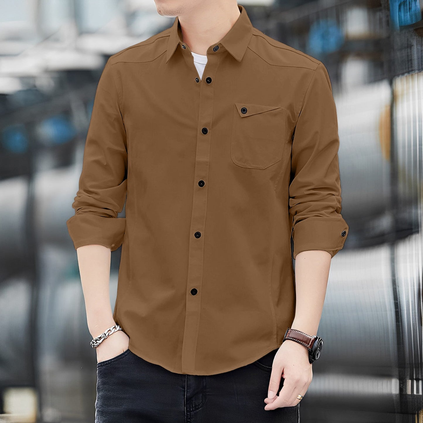 Italian Vega Premium RFD Brown Shirt