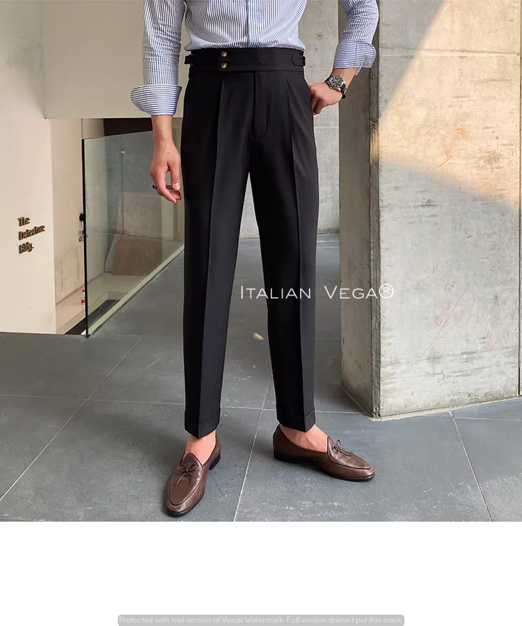 Signature Buttoned Gurkha Pants By Italian Vega™