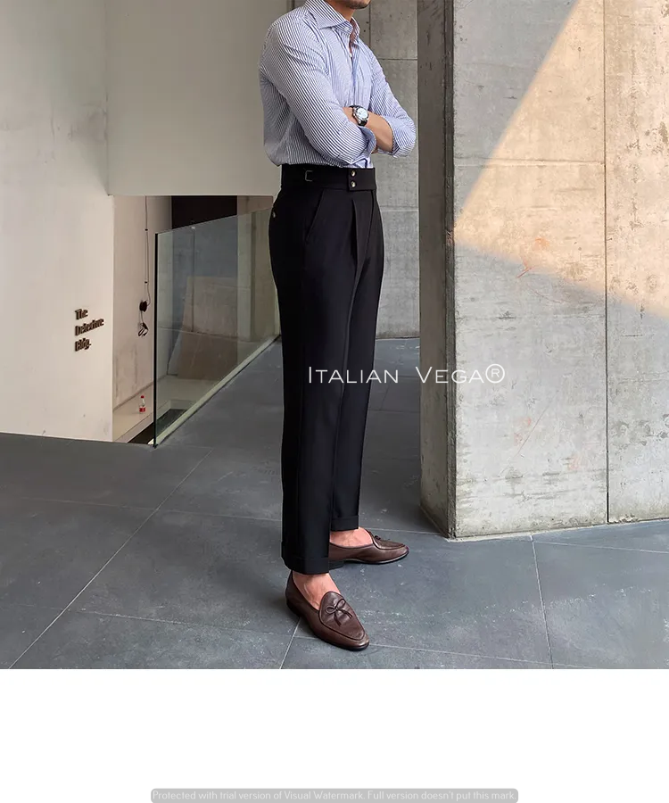 Signature Buttoned Gurkha Pants By Italian Vega™