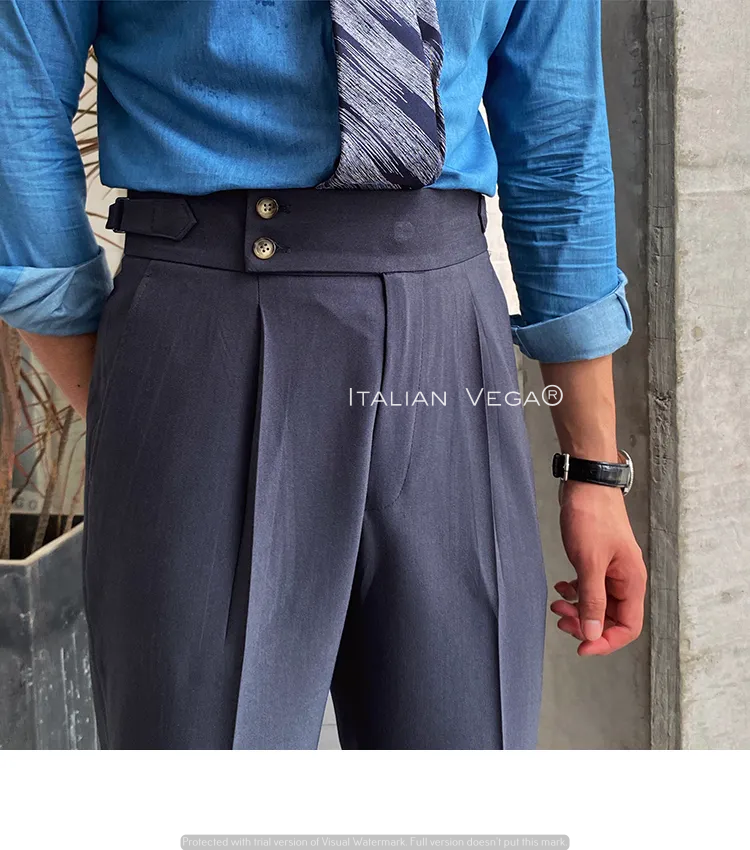 Signature Buttoned Gurkha Pants By Italian Vega™