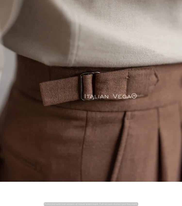 Italian Khakhi Signature Gurkha Pants by Italian Vega®