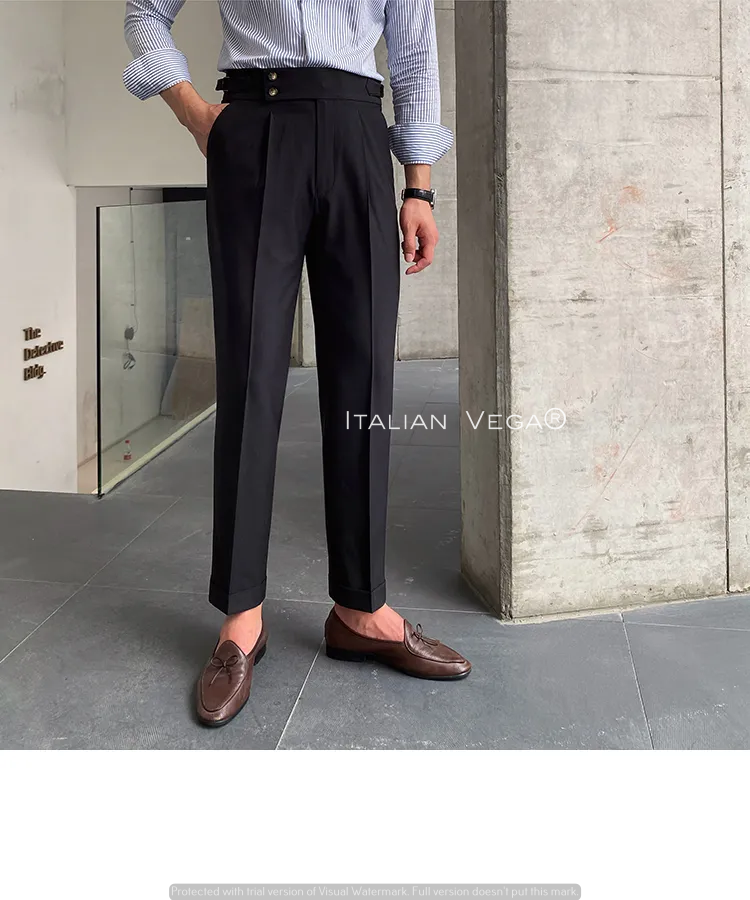 Signature Buttoned Gurkha Pants By Italian Vega™