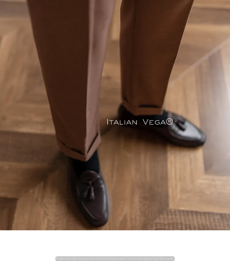 Italian Khakhi Signature Gurkha Pants by Italian Vega®