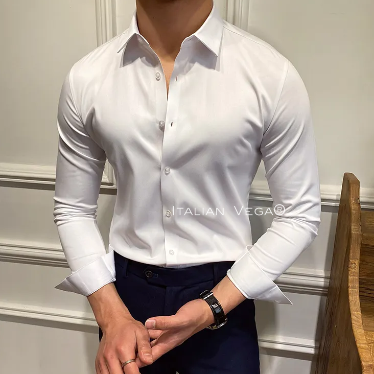 Italian Premium White Korean Style Shirt