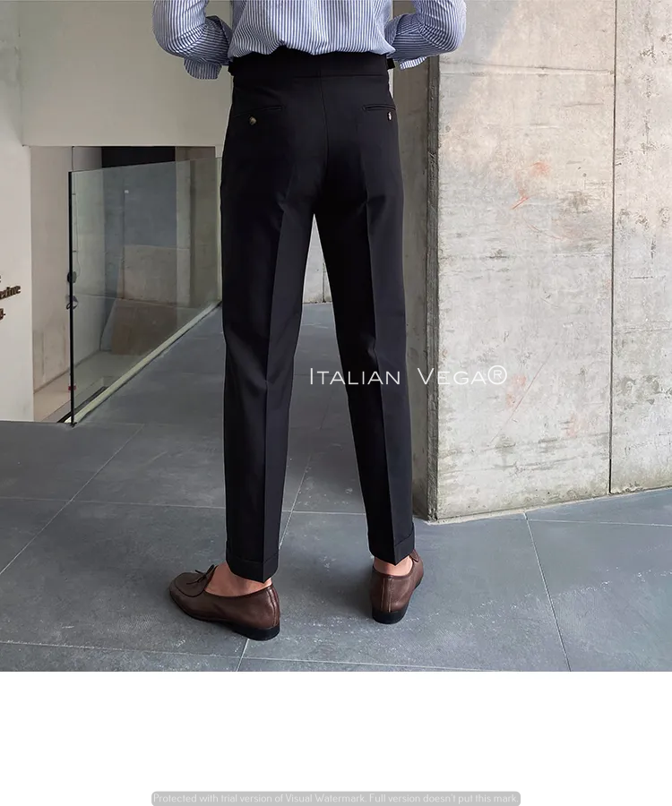 Signature Buttoned Gurkha Pants By Italian Vega™