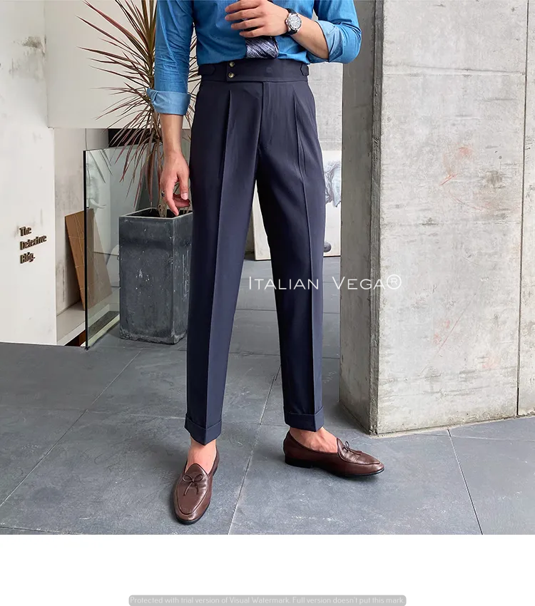 Signature Buttoned Gurkha Pants By Italian Vega™