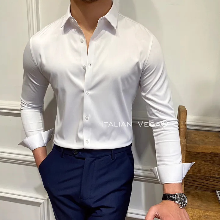 Italian Premium White Korean Style Shirt