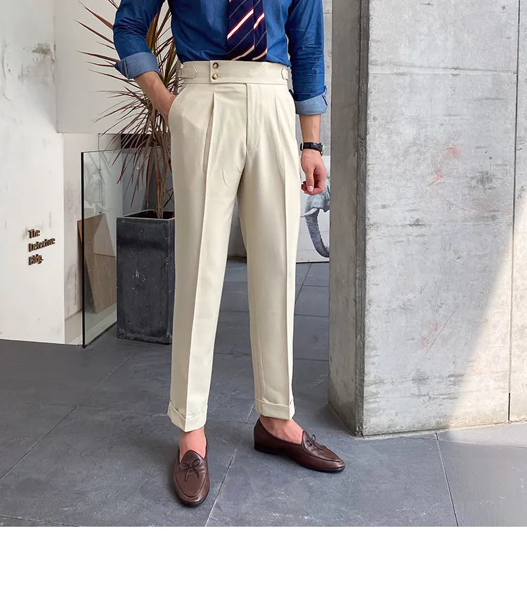 Signature Buttoned Gurkha Pants By Italian Vega™