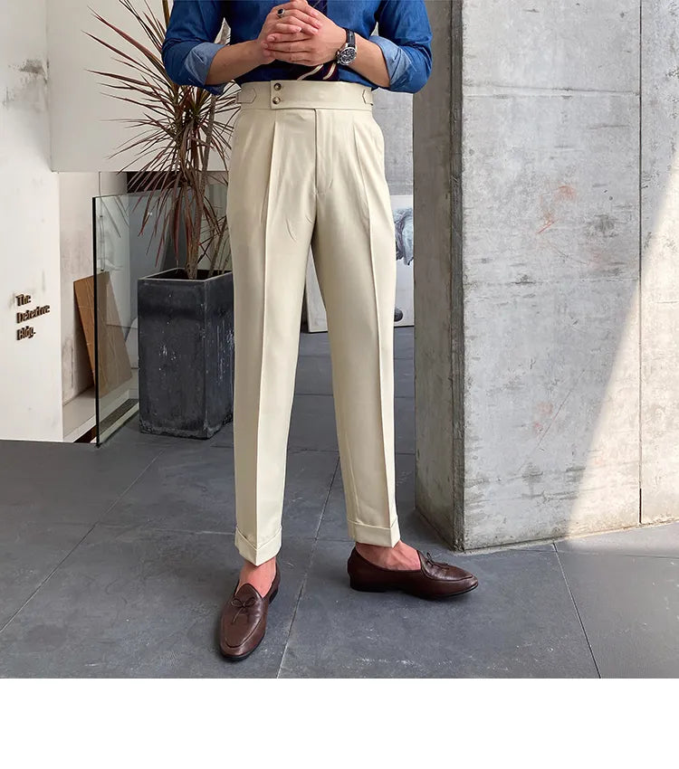 Signature Buttoned Gurkha Pants By Italian Vega™