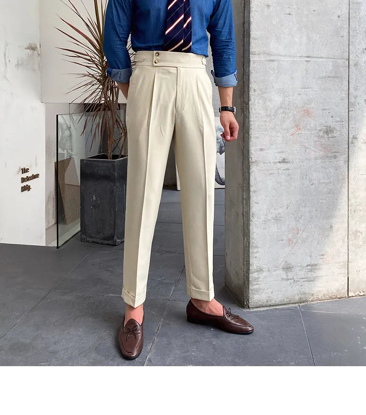 Signature Buttoned Gurkha Pants By Italian Vega™