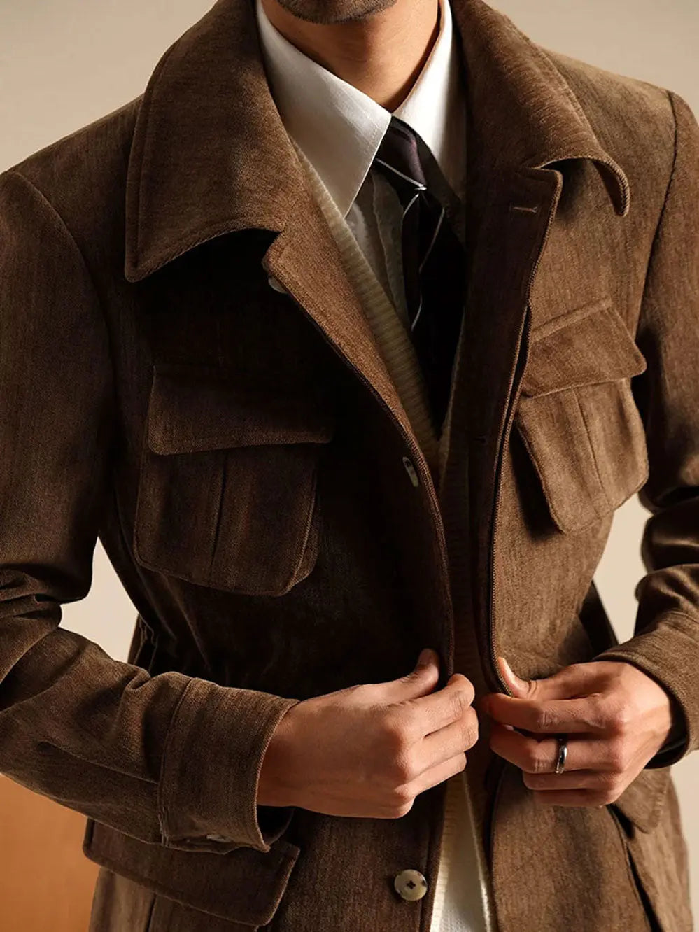 Vintage Chenille Hunting Jacket - Slim Fit Jacket by Italian Vega