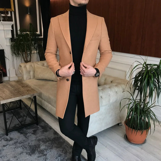 Charleston Camel Wool Blend Over Coat