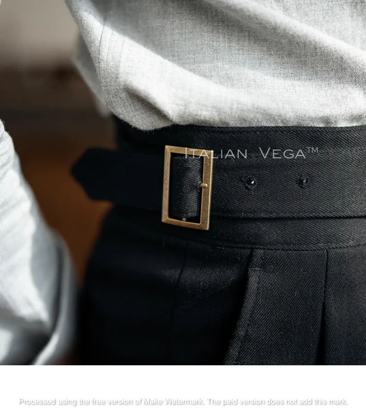 Classic Buckle Gurkha Pants by Italian Vega™