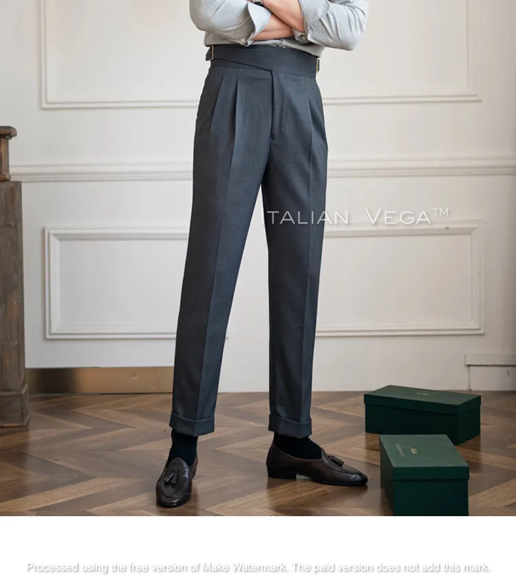 Classic Buckle Gurkha Pants by Italian Vega™