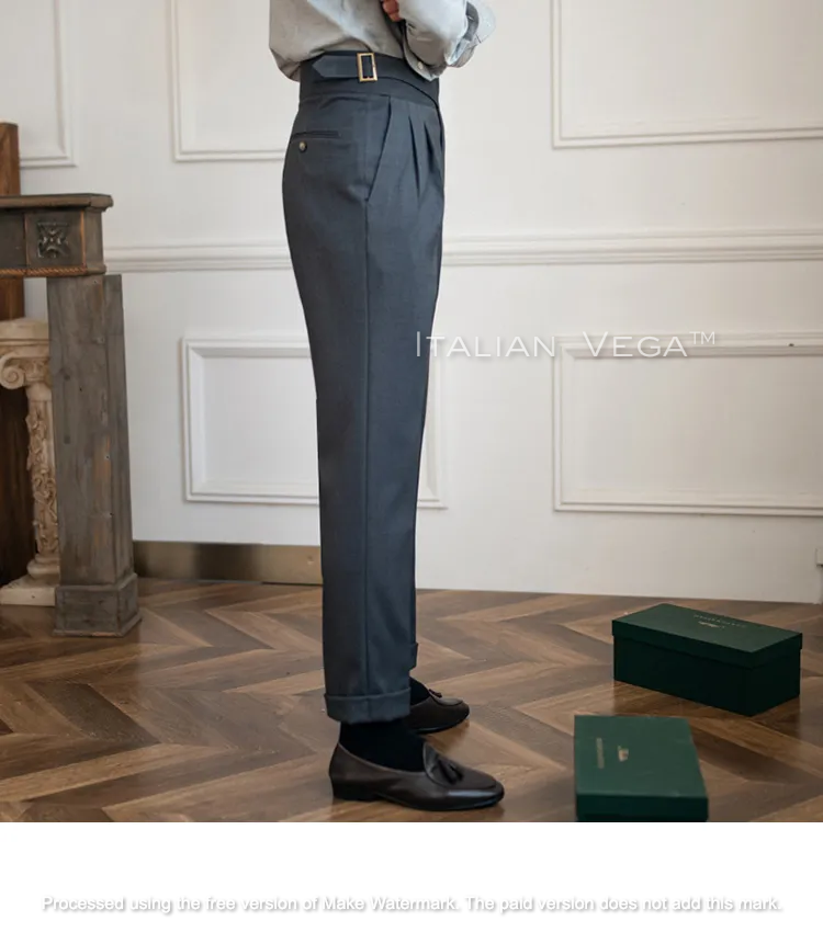 Classic Buckle Gurkha Pants by Italian Vega™