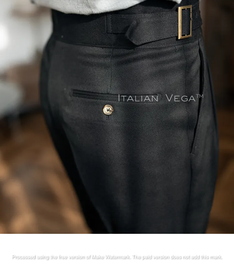 Classic Buckle Gurkha Pants by Italian Vega™