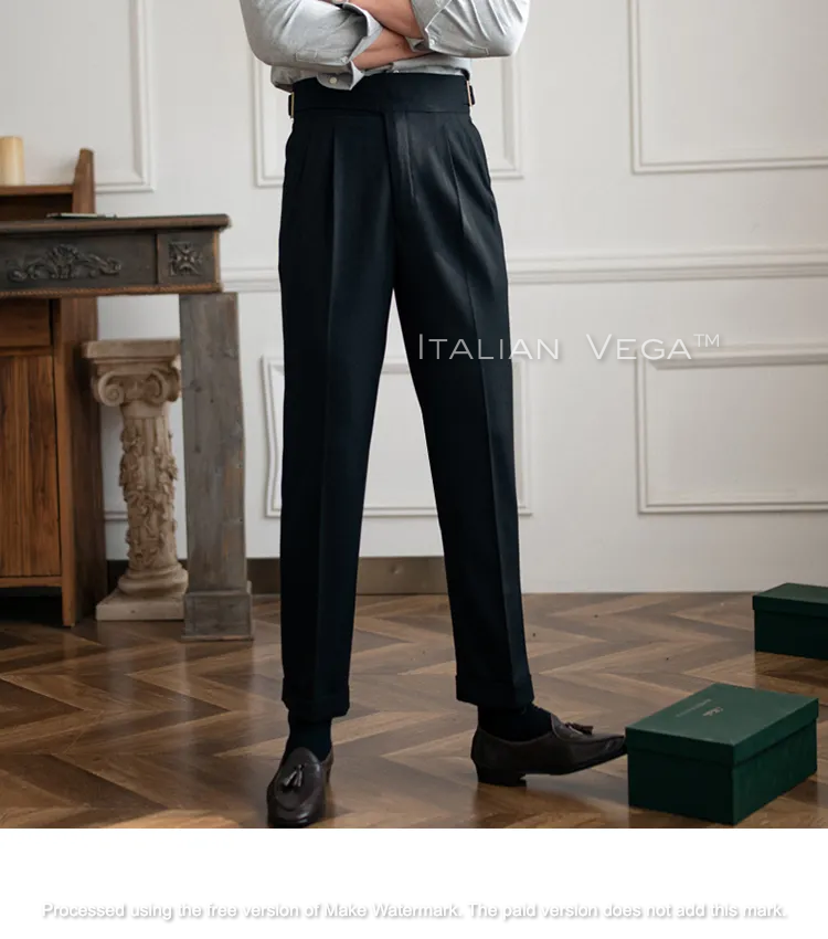 Classic Buckle Gurkha Pants by Italian Vega™