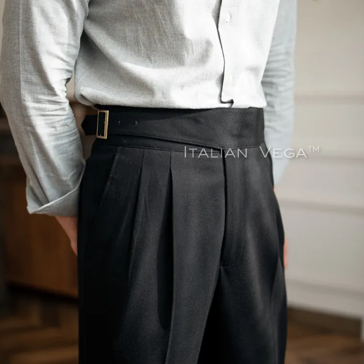 Classic Buckle Gurkha Pants by Italian Vega™