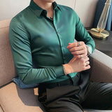 Cotton Silk Premium Light Green Shirt by Italian Vega ®