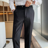 Black Italian Fabric Formal Pants