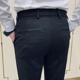 Italian Royal Black Trouser For Men Regular
